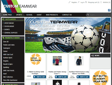 Tablet Screenshot of customteamwear.co.uk